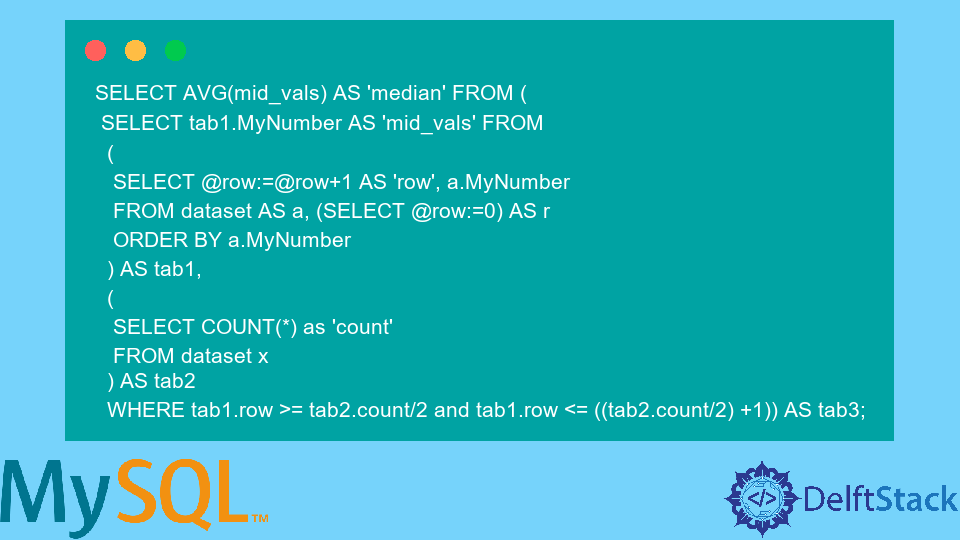 c-mo-calcular-la-mediana-en-mysql-delft-stack